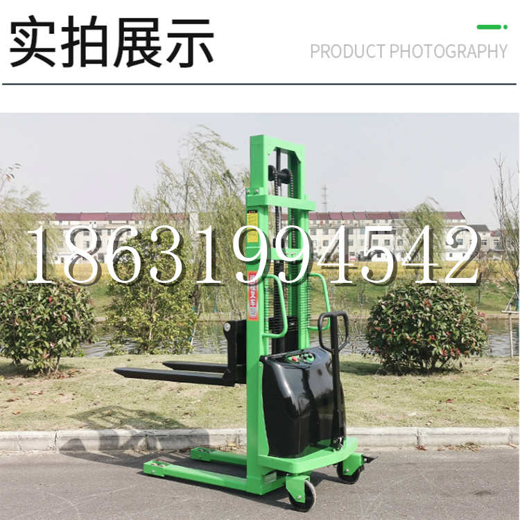 天门市电动叉车堆高车液压铲车电瓶1吨2吨站驾步行式小型全自动叉车